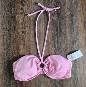 Abercrombie Pink Halter Bikini Top Small